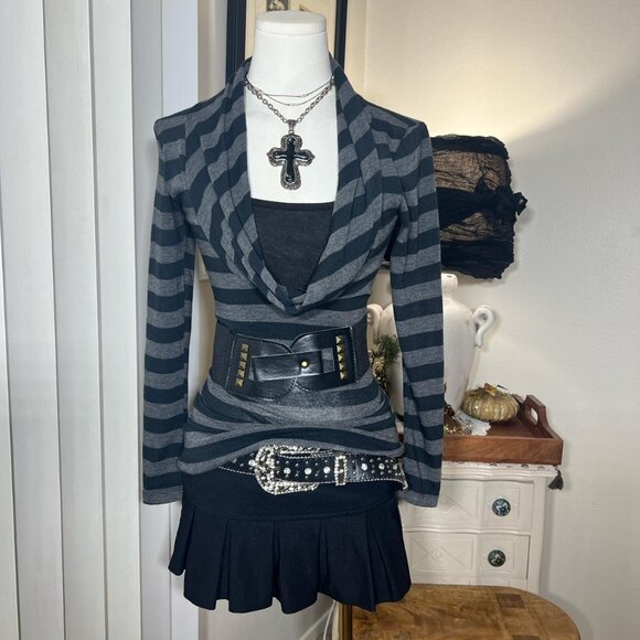 American Vintage Sweaters - Y2k Love Scene Belted Cowl Sweater